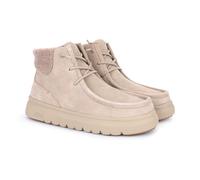 Pitas | BERNA | Stivali casual da donna | Stivaletti in pelle| Scarpa urbani | Mocassini | Nautiche invernali | Sneakers Casual | Calzatura Senza lacci | Calzature Walkinpitas | Beige | 37