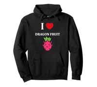 Pitaya Funny Cute Minimalist Simple i Love Dragon Fruit Felpa con Cappuccio