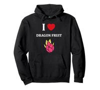 Pitaya Funny Cute Minimalist Simple i Love Dragon Fruit Felpa con Cappuccio