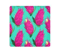 Pitaya, panno autoadesivo per fotocamera, panno quadrato autoadesivo per obiettivo della fotocamera, antigraffio, protezione per obiettivo, borsa per il trucco, 35,1 x 35,1 cm, Multicolore,