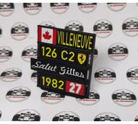 Pitboard 1:43 1:18 1:24 1:12 1:8 Villeneuve Ferrari 126 c2 1982 brumm minichamps