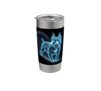 Pitbul Majestic Pit Bull con un aspetto magico Bicchiere termico in acciaio inox doppia parete