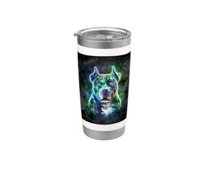 Pitbul Majestic Pit Bull con un aspetto magico Bicchiere termico in acciaio inox doppia parete