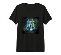 Pitbul Majestic Pit Bull con Un Aspetto Magico Maglietta Premium
