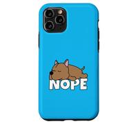 Pitbull American Pit Bull Terrier Cane Pigro Nope Custodia per iPhone 11 Pro