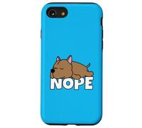 Pitbull American Pit Bull Terrier Cane Pigro Nope Custodia per iPhone SE (2020) / 7/8