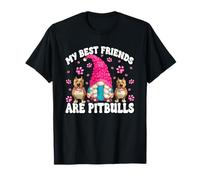 Pitbull Dog GNOME Graphic for Rescue Mom Pittbull Sayings Maglietta