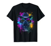 Pitbull Dog Owner Cuffia Grafica Cowboy Occhiali da Sole Maglietta
