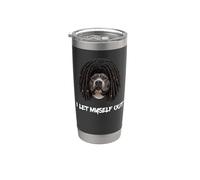 Pitbull Dreadlocks I Let Me Out Pit Bull Black Dreads Bicchiere termico in acciaio inox doppia parete