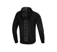 PITBULL - Felpa Uomo con Cappuccio Nero S West Coast Stafford - Felpe Uomo, Cotone, Felpa Calda, Materiale Elastico E Interno Liscio