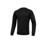 PITBULL - Felpa Uomo Cotone Nero S West Coast Beyer - Felpe Uomo Senza Cappuccio, Sweatshirt Uomo, Felpa Senza Cappuccio, Elasticità E Materiale Interno Liscio, Felpe Cotone