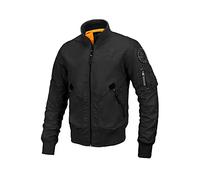 PITBULL - Giacca da uomo in stile bomber West Coast Centurion, comoda giacca da mezza stagione, giacca bomber da uomo, giacca da aviatore, classica linea bomber, Nero , S