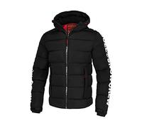 Pitbull - Giacca invernale da uomo con cappuccio Airway IV, giacca da uomo con cerniera, comode tasche laterali, giacche da uomo perfette per l'inverno, Nero, M