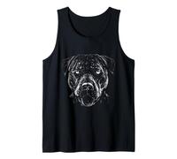 Pitbull Graphic Vintage Razza Cane Bianco e Nero Canotta