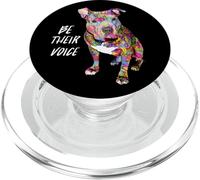 Pitbull Hippie sii la loro voce, mamma cane carino PopSockets PopGrip per MagSafe