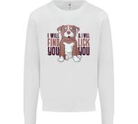 Pitbull i Will Trovare E Leccare Voi Divertente Bambini Felpa Maglione