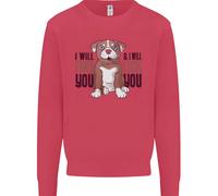 Pitbull i Will Trovare E Leccare Voi Divertente Bambini Felpa Maglione