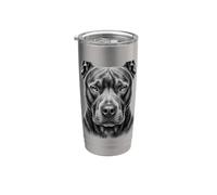 Pitbull Illustration Pit Bull Pittie Graphic Bicchiere termico in acciaio inox doppia parete