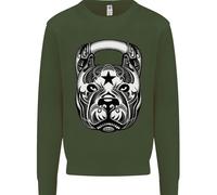 Pitbull Kettlebell Palestra Allenamento Workout Uomo Felpa Maglione