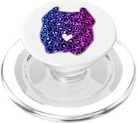 Pitbull Lover Leopard Pit Bull carino cane tema mamma PopSockets PopGrip per MagSafe
