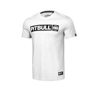 PITBULL - Maglietta Uomo Bianco 3XL Manica Corta Hilltop - T-Shirt Sportiva, Classica Vestibilità Regolare