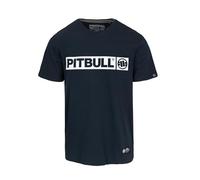 PITBULL - Maglietta Uomo Blu Scuro L Manica Corta Hilltop - T-Shirt Sportiva, Classica Vestibilità Regolare