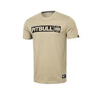 PITBULL - Maglietta Uomo Sabbia M Manica Corta Hilltop - Maglietta Sportiva, T-Shirt Classica vestibilità Regolare