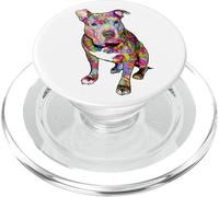 Pitbull Mamma Pit bull Amante Hippie Pace Rosa Carino Cane Mamma PopSockets PopGrip per MagSafe