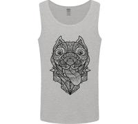 Pitbull Mandala Art Dog Lover Uomo Vest Tank Top