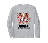 Pitbull Pittie Advocate - Educare non discriminare Maglia a Manica