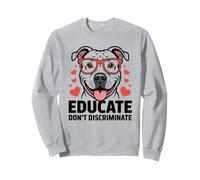 Pitbull Pittie Pit Bull Rescue - Educare a non discriminare Felpa