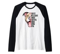 Pitbull Proud Pitbull Owners Top Men Women Kids Maglia con Maniche Raglan