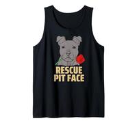 Pitbull Rescue Pit Face - Funny Cute Pitbull Lovers Canotta
