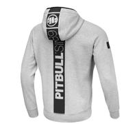 Pitbull Uomo Zip-Hoodie Giacca Con Cappuccio Hermes Profi Line In Grigio Melange