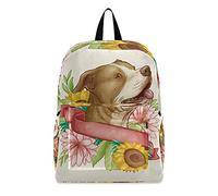Pitbull, zaino leggero per scuola, viaggi, escursionismo, campeggio, sport, per ragazze e donne, Multicolore 1, Taglia unica, Zaino daypack