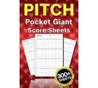 Pitch Pocket Giant Score Sheets: 300+ Score Pads for Scorekeeping, a Perfect Gift for Pitch Card Game Enthusiast