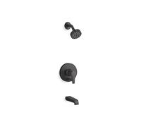 Pitch Rite-Temp - Kit di finiture per vasca e doccia, con deviatore a pulsante e maniglia a leva, 2,5 Gpm