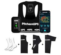 PitcheroGPS Pro Bundle - Player Tracker, Performance Vest & 3 strati base (lungo, corto e senza maniche) + 2 calzini antiscivolo - Track 18 Metrics - Calcio, Rugby & Hockey (Adulto M)