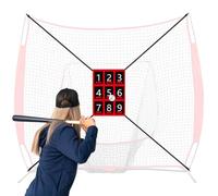 Pitching Net with Strike Zone - Softball Net | Softball Practice Batting Target | Multipurpose and Reusable Baseball Batting Aid, Pitching Strike Zone Target Portable for Accuracy Training