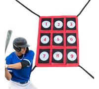 Pitching Target Softball - Campo da baseball Training Strike Zone | Rete di precisione a 9 fori, attrezzatura per la pratica del lanciatore, strumento di allenamento per colpire battuta per bambini