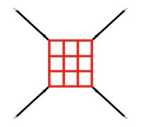 Pitching Target Strike Zone - Schermo versatile per allenamenti, 60 x 40 cm, rete di allenamento diamantata per lanciare l'altalena, migliorare le routine di consegna Posizionamento di precisione