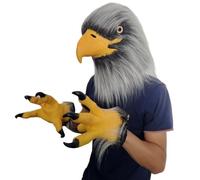 PithCogent Maschere di uccelli, maschere di Halloween realistiche dell'aquila per adulti