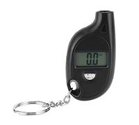 Pithsdp Mini Manometro Digitale LCD Nero per Pneumatici, Tester per Manometro Aria ABS 5-150psi con Portachiavi