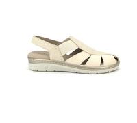 Pitillos 11003 Sandalo Chiuso Zone Rilievo Dorato, beige, 40 EU