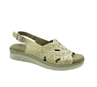 PITILLOS Sandali Pelle Incisa Donna 1328, crema, 35 EU