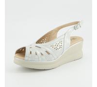 Pitillos Sandali slingback a punta aperta in pelle