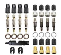 Pitlane Performance® Scatola XXL per valvole Presta & Dunlop - Kit riparazione valvole bici 39 pezzi con scatola portaoggetti - Set Blitzventil ricambi e accessori