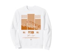 Pitone Palla Moderno Rettile Custode Streetwear Felpa
