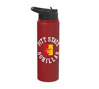 Pitt State Gorillas Classic Collegiate Circle Graphic Stainless Steel Insulated Water Bottle