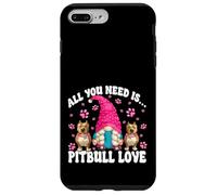 Pittie Mom Gnome Graphic All You Need Is Pitbull Love Custodia per iPhone 7 Plus/8 Plus